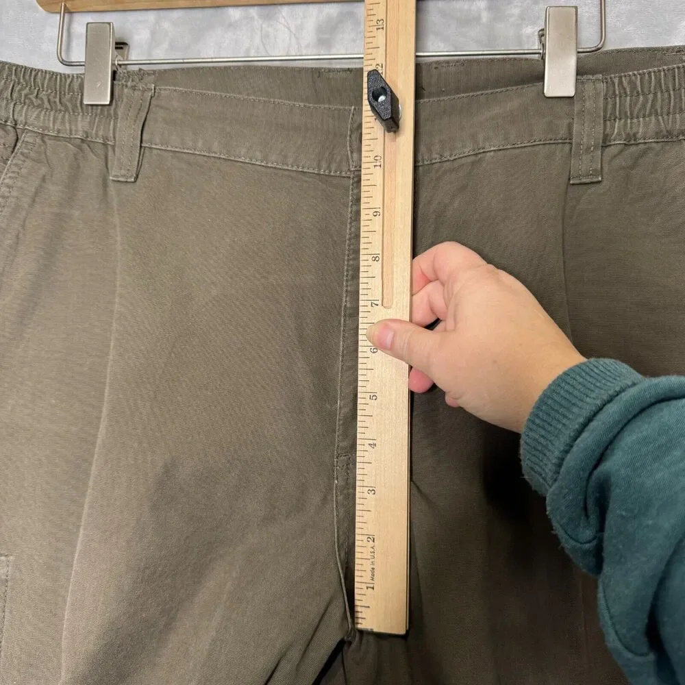 Tactical 5.11 Pants Mens 38*36 Brown Cargo Elastic Waist Flat Front Outdoor Work